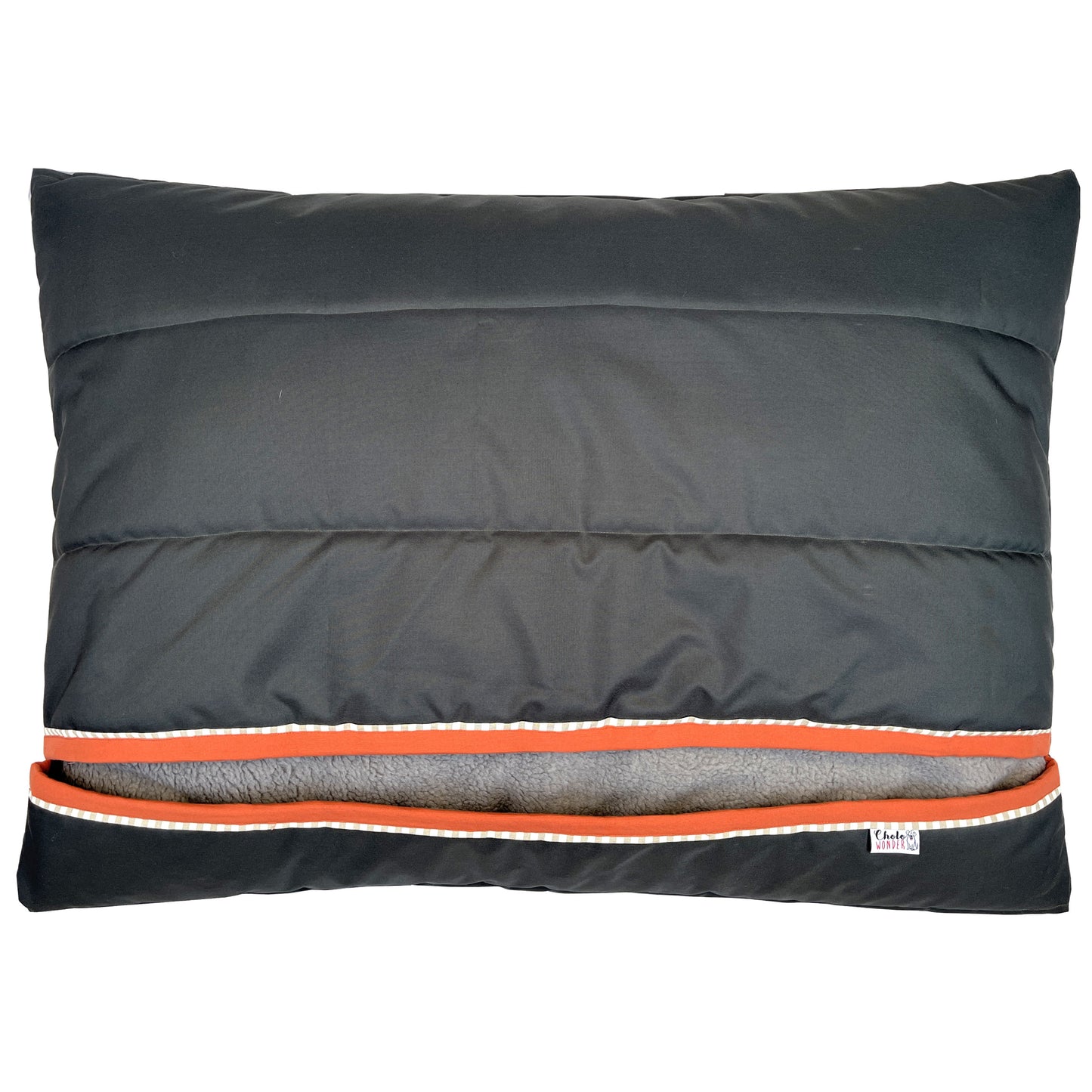 Saco de dormir impermeable y térmico gris grafito 105x76cms