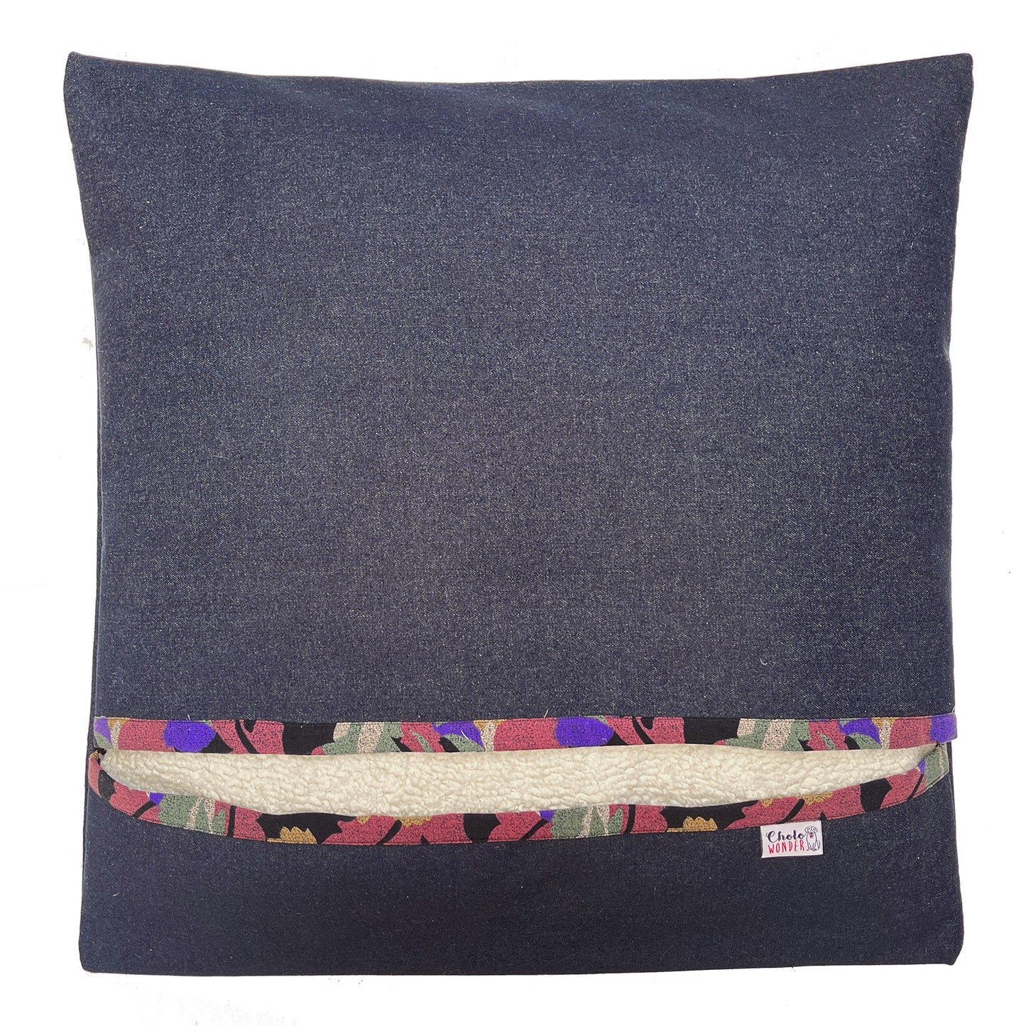 Saco de dormir mascota denim azul 74X70 cms